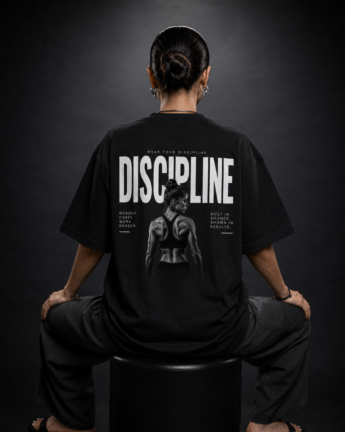 Cotton Oversized T-Shirt Discipline